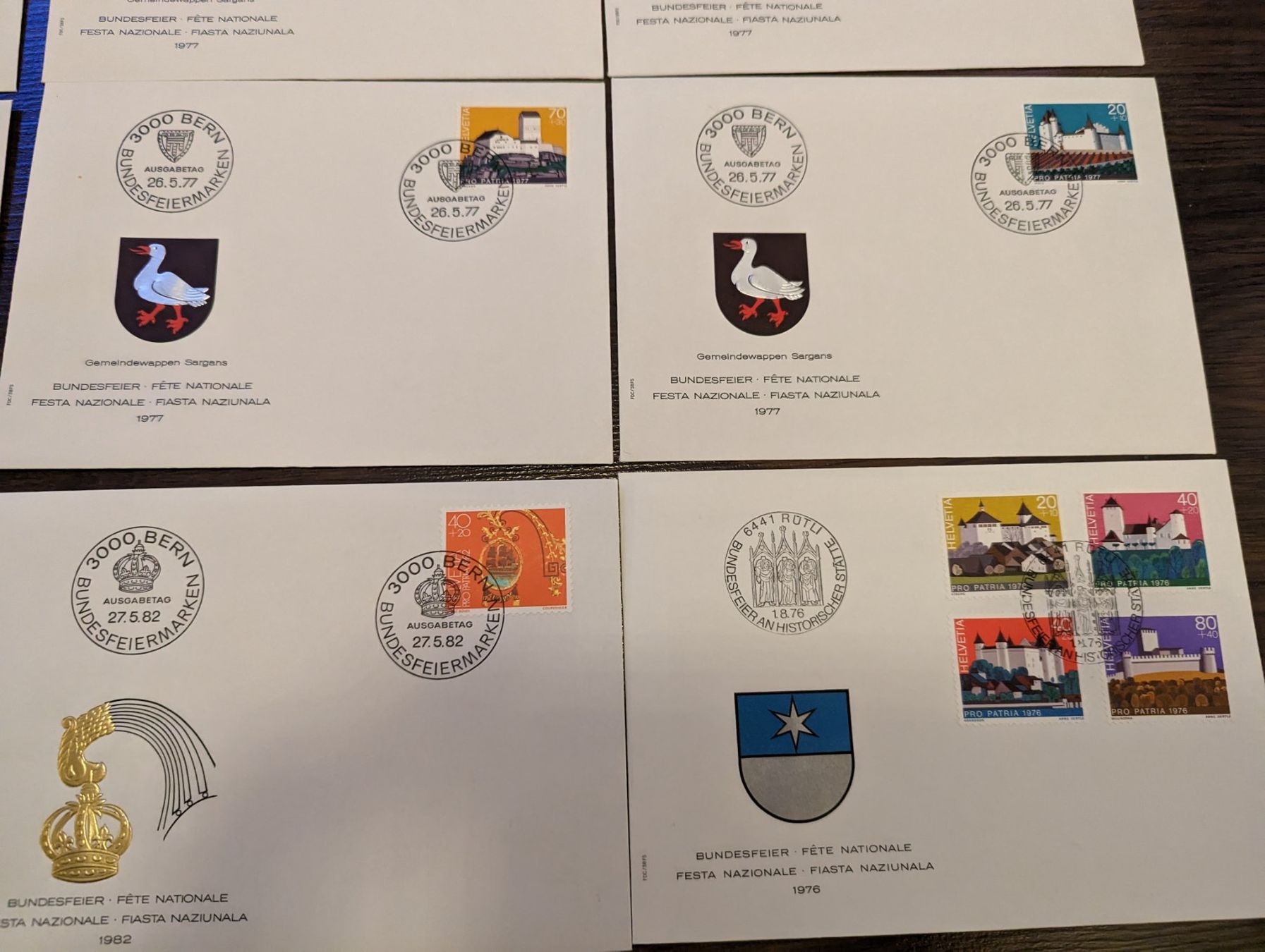 Alle Briefmarken: Lot 9 Budesfeiermarken 76-77-82 – Gebraucht aus Baden von swiss-alps 3