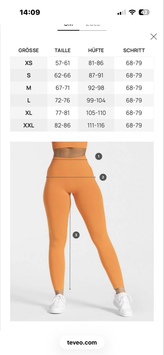 Teveo Leggings: NEU: TEVEO Leggings, Grösse M, hellblau – Nuovo (secondo la descrizione) da Aesch BL venduto da lau_8gnw 6