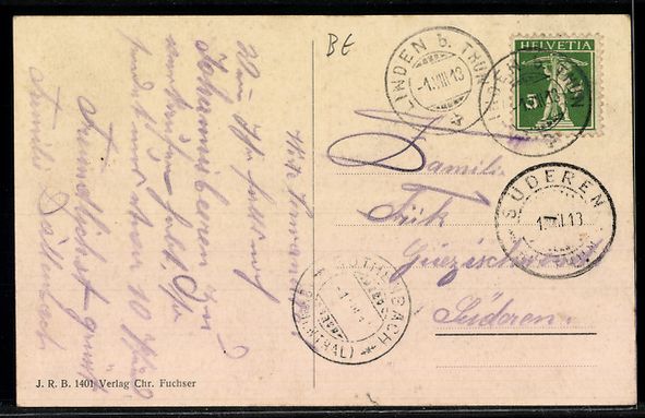 Cartes postales: AK Linden, Teilansicht mit Bäumen – D'occasion à Berlin par bartko-reher 1