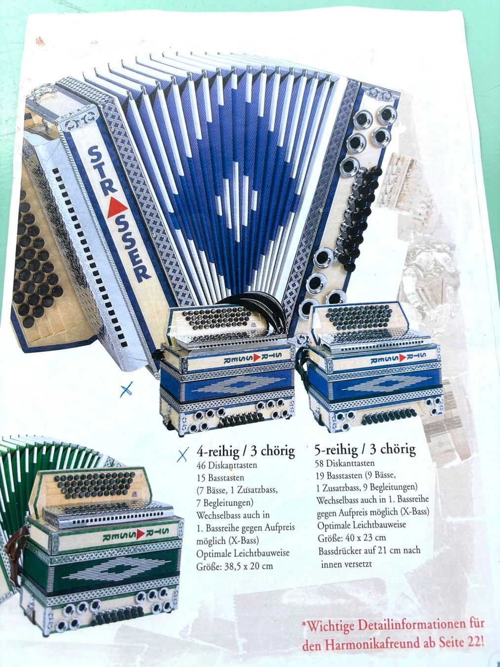Musikinstrumente: Steirische Strasser Harmonika – Neu (gemäss Beschreibung) aus Spiegel b. Bern von onilomer 5