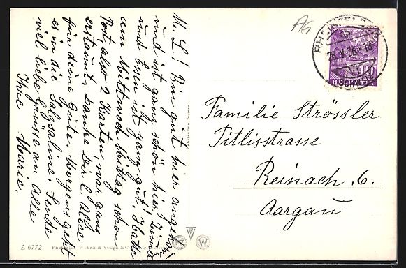 Cartoline postali: AK Rheinfelden, Sanatorium, 1936 – Usato da Berlin venduto da bartko-reher 1