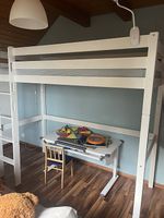 Lit mezzanine enfant blanc - 90x200 cm