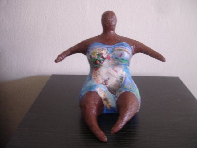 Sculture & Statue: Papiermache Skulptur Nr. 8 – Nuovo (secondo la descrizione) da Beatenberg venduto da nonnkari 1