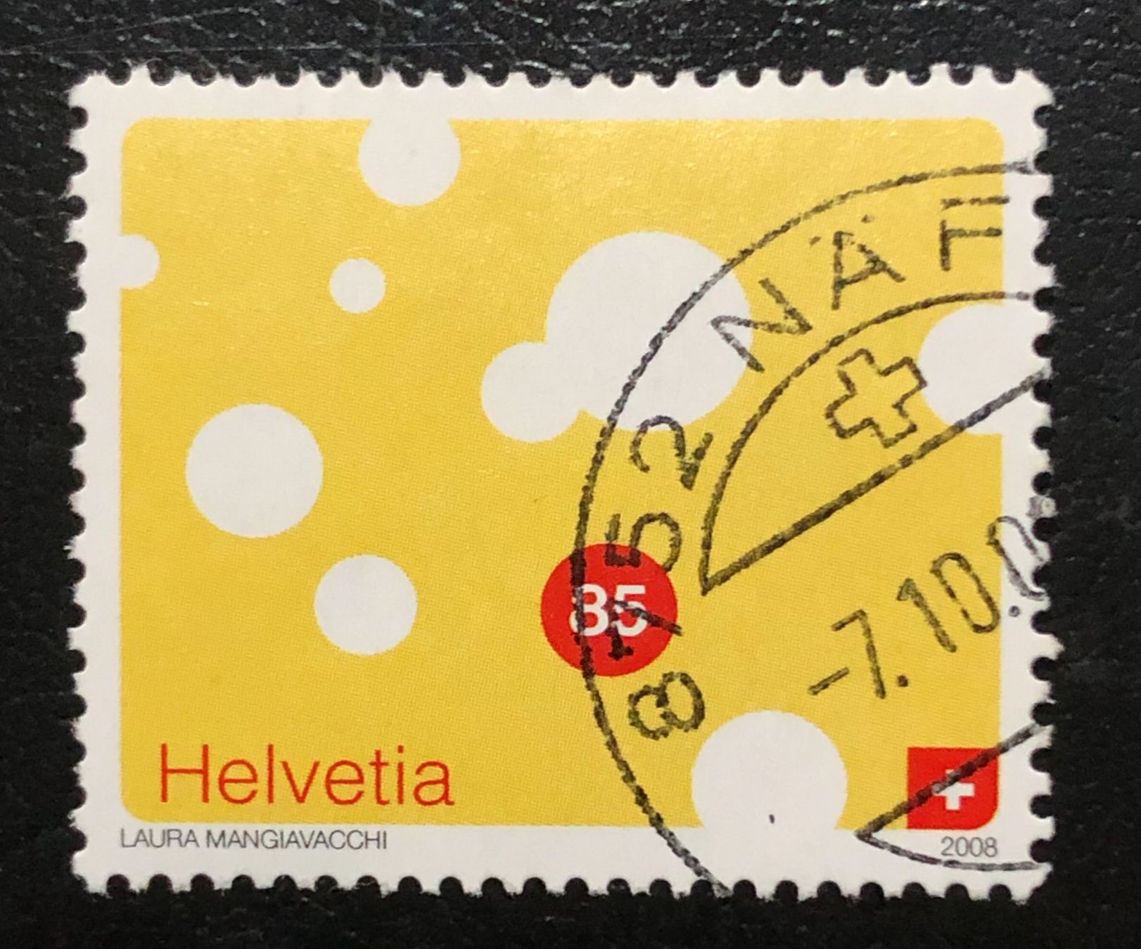 Tutti i francobolli: Nr.1284 Käse GESTEMPELT 2008    – Usato da Aarau venduto da Billa007