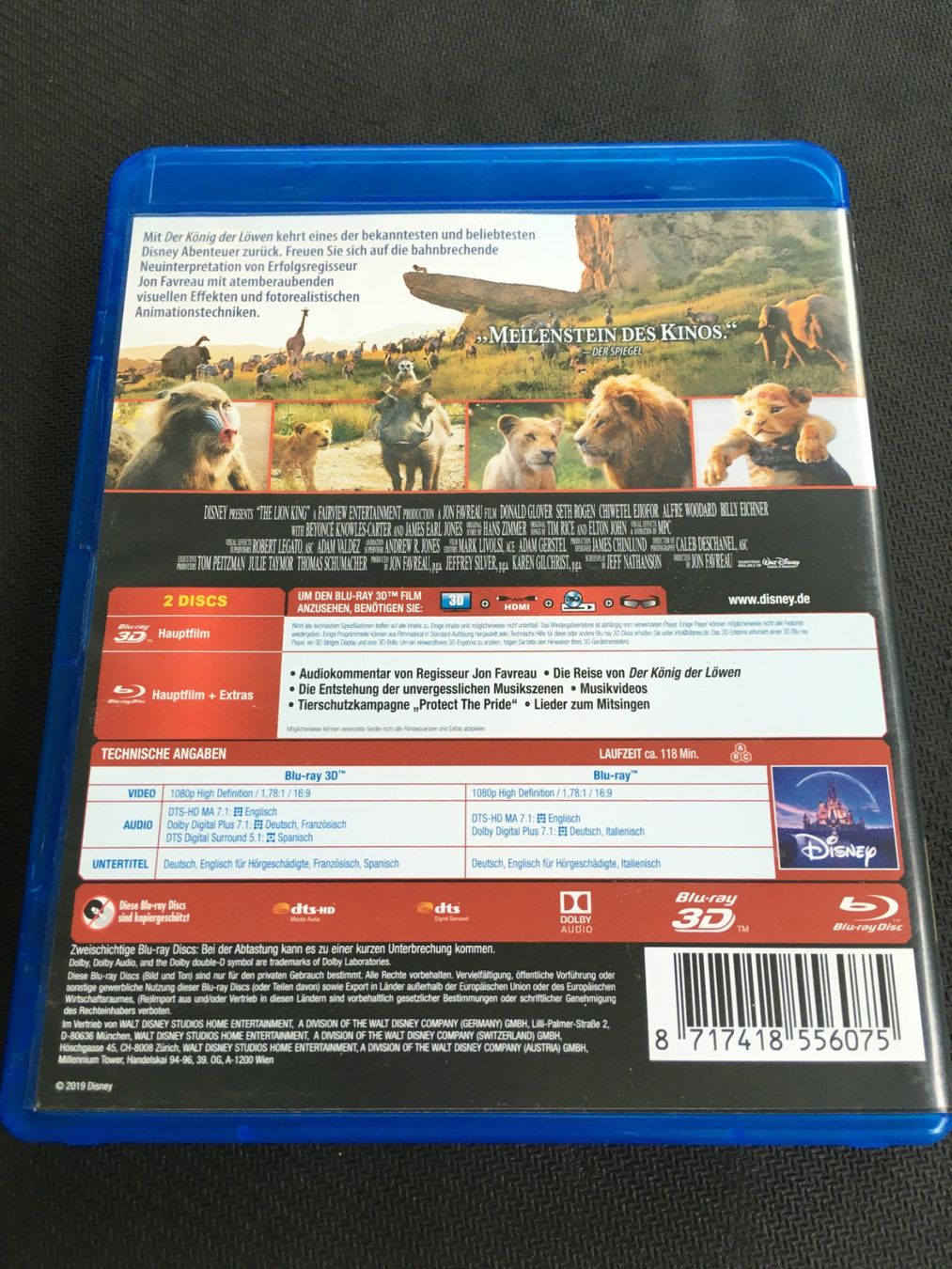 Tutti i DVDs: König der Löwen 3D + 2D [Blu-ray] – Usato da St.Gallen venduto da MedienJoe 1
