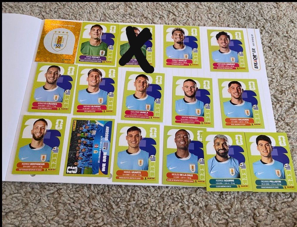 Panini Carte collezionabili: Panini WM 2026 Sticker Uruguay – Nuovo (secondo la descrizione) da Arbon venduto da arminnnn