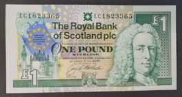 1 POUND / SCHOTTLAND 1992 (BANKFRISCH)