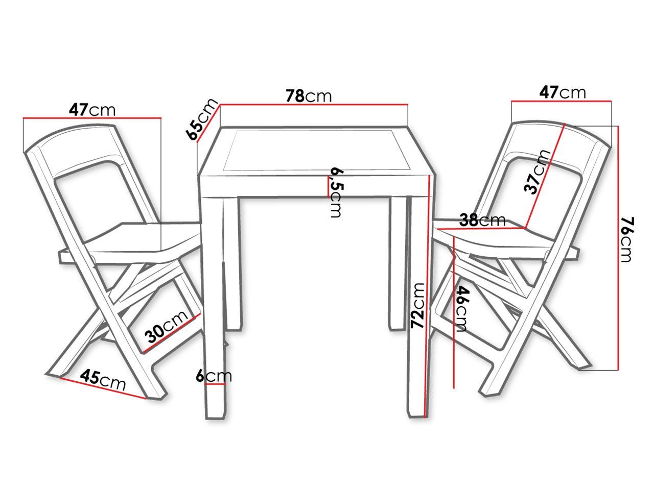 Set di tavolo e panche: Gartenmöbel-Set KUKWO Sitzgruppe - Anthrazit – Nuovo e nell'imballaggio originale da Wallenwil venduto da toesstal-vertrieb 2