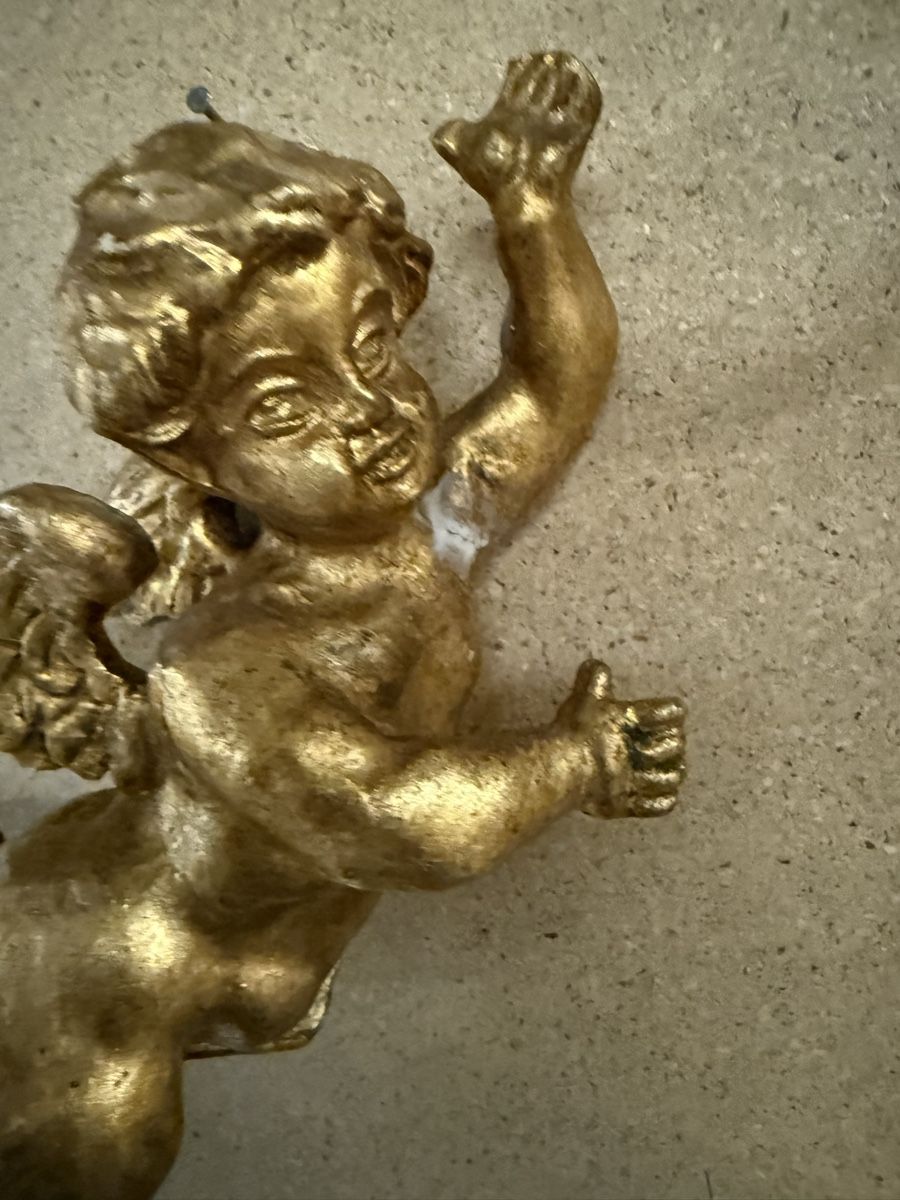 Statuette: Goldige Deko-Engel, 4 Stk., Barock Stil – Usato da Strengelbach venduto da RaenAntikDesign 7