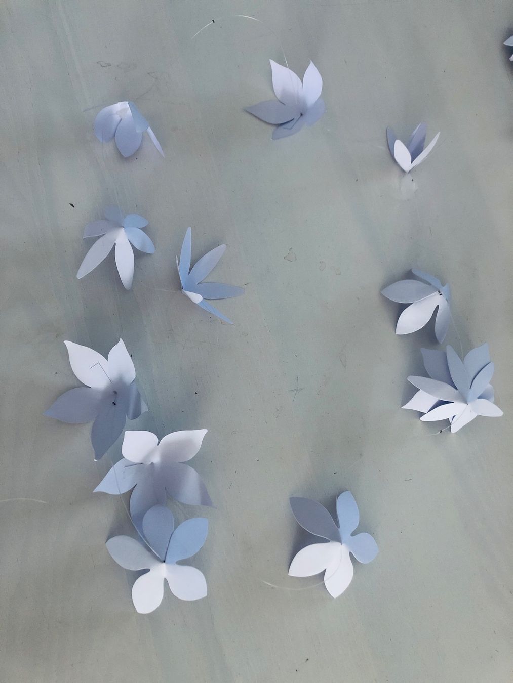 Tutte le decorazioni: Wunderschöne Papierblumen Girlande – Usato da Arlesheim venduto da leyRum4.5 1