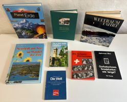 8 Bücher – Wissen, Geschichte, Reisen & Schweiz – Konvolut