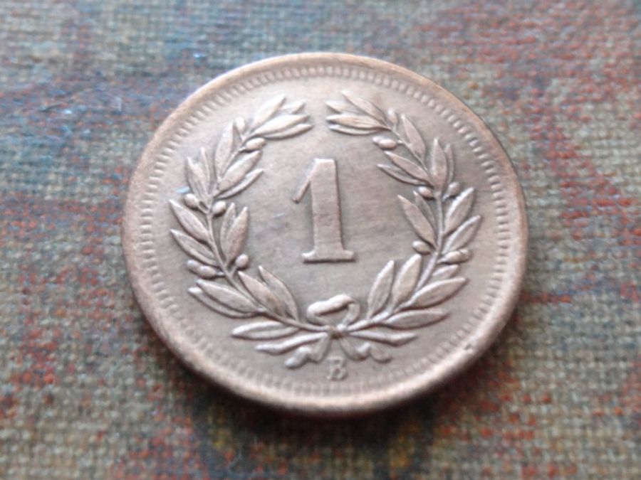 Alle Münzen: 1 Rp. 1908  (B) – Gebraucht aus Romanel-sur-Lausanne von Swift13 1
