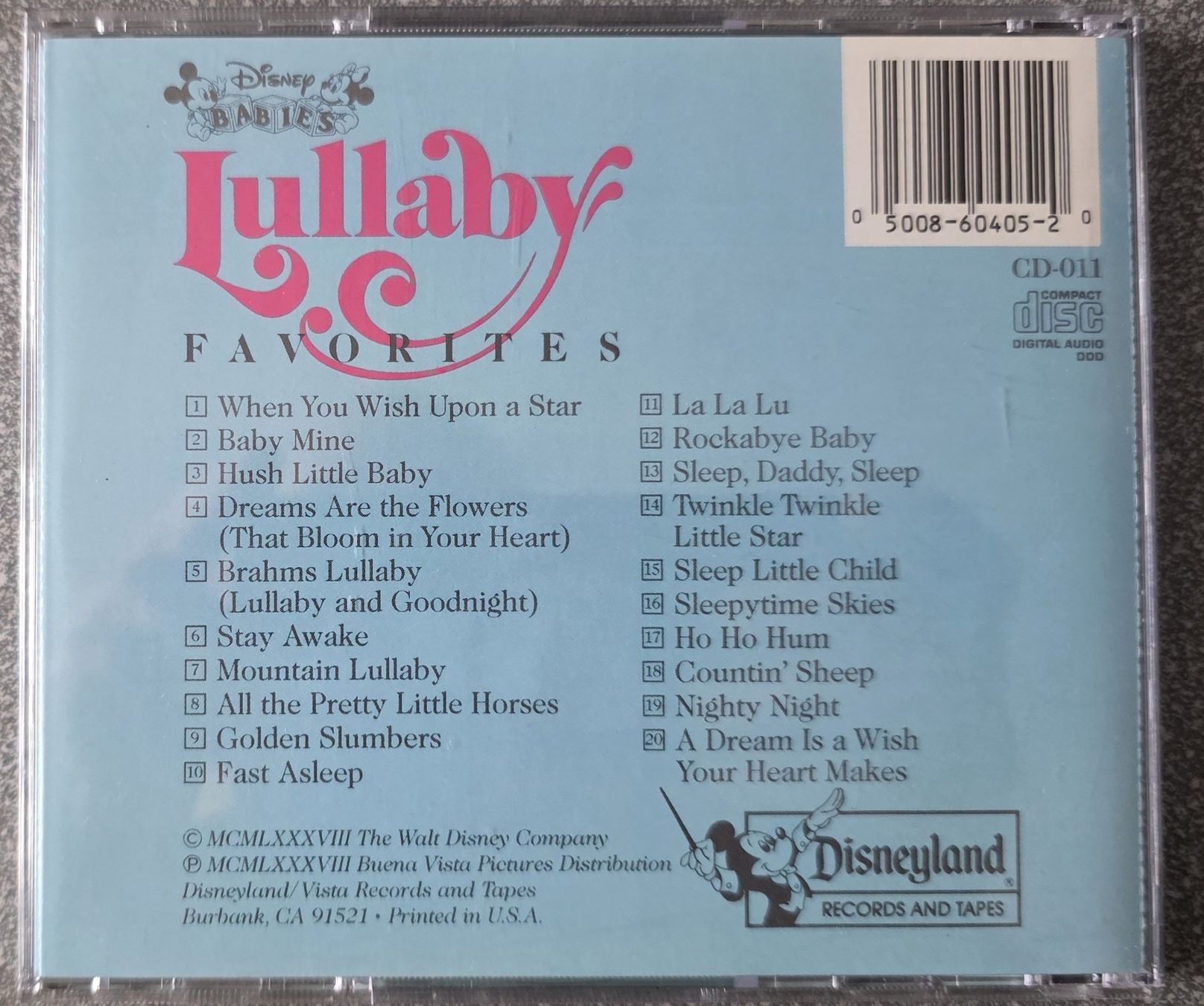 CD: Lullaby  - Original  Motion Picture Soundtrack CD – Usato da Oetwil am See venduto da fineli2 1