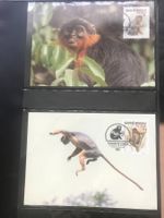 WWF Guinea-Bissau 1992 Satz Roter Stummelaffe Maximumkarten
