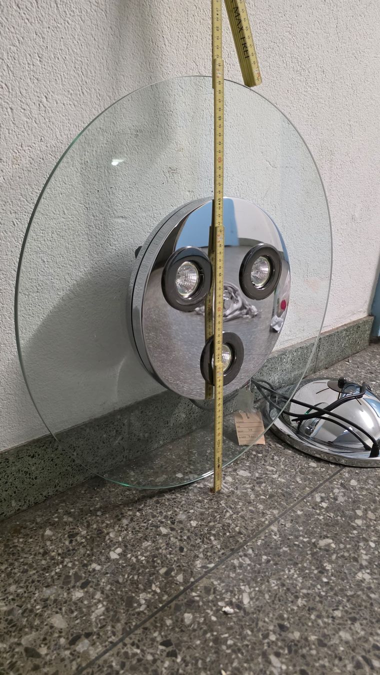 Lampadari & plafoniere: Hängeleuchte Glas Chrom 3 Lichter, gebraucht – Difettoso da Zürich venduto da anna.caterina 4