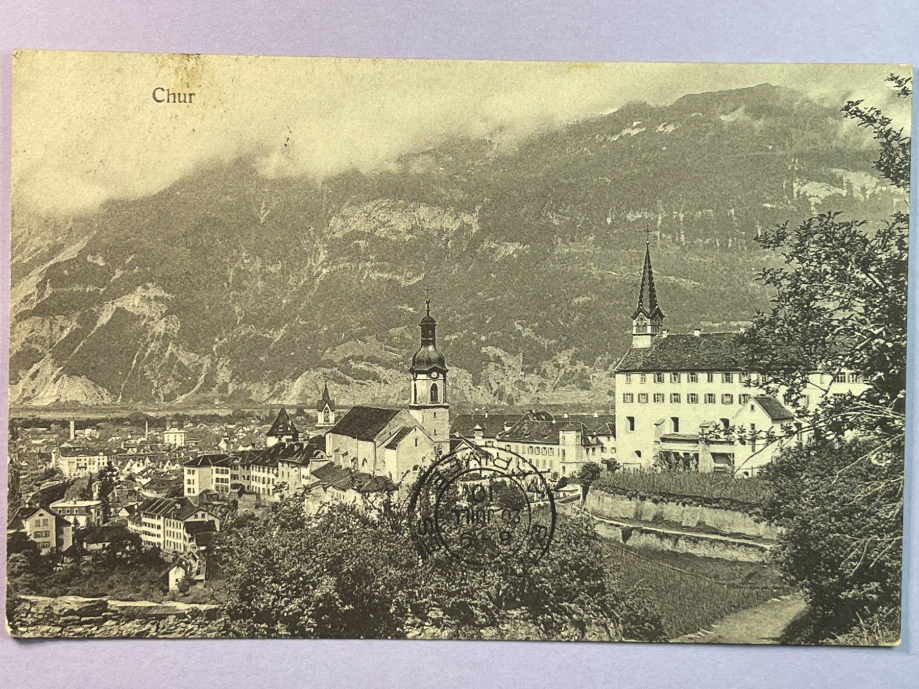 Cartoline postali: Chur - Bahnpost 1910 – Usato da Steg VS venduto da _vinci_