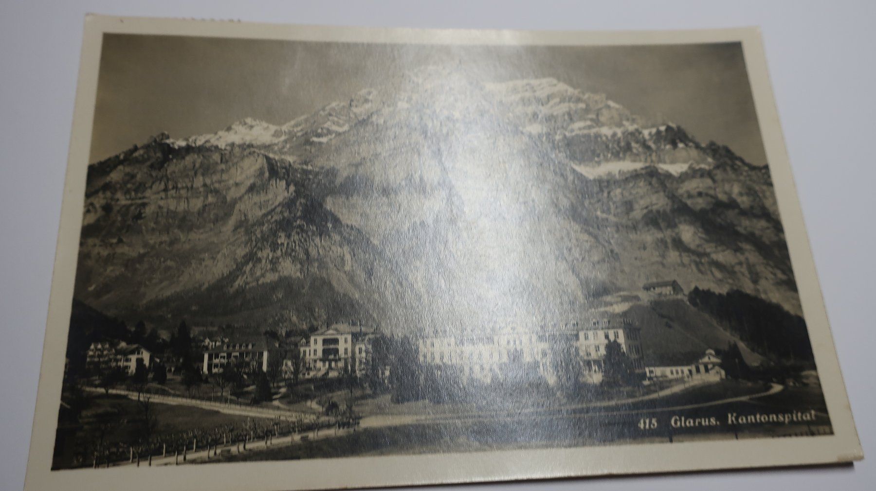 Cartoline postali: Glarus Kantonspital N°415  1929 – Usato da Cormoret venduto da Pascalll2001 1