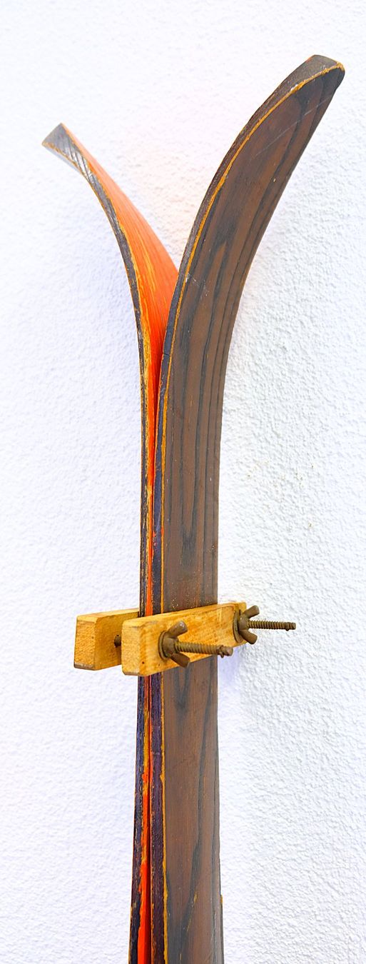 Sci: Antike Holzskier / "Ridge Top" Skier – Difettoso da Volketswil venduto da brockipfannenstil 2