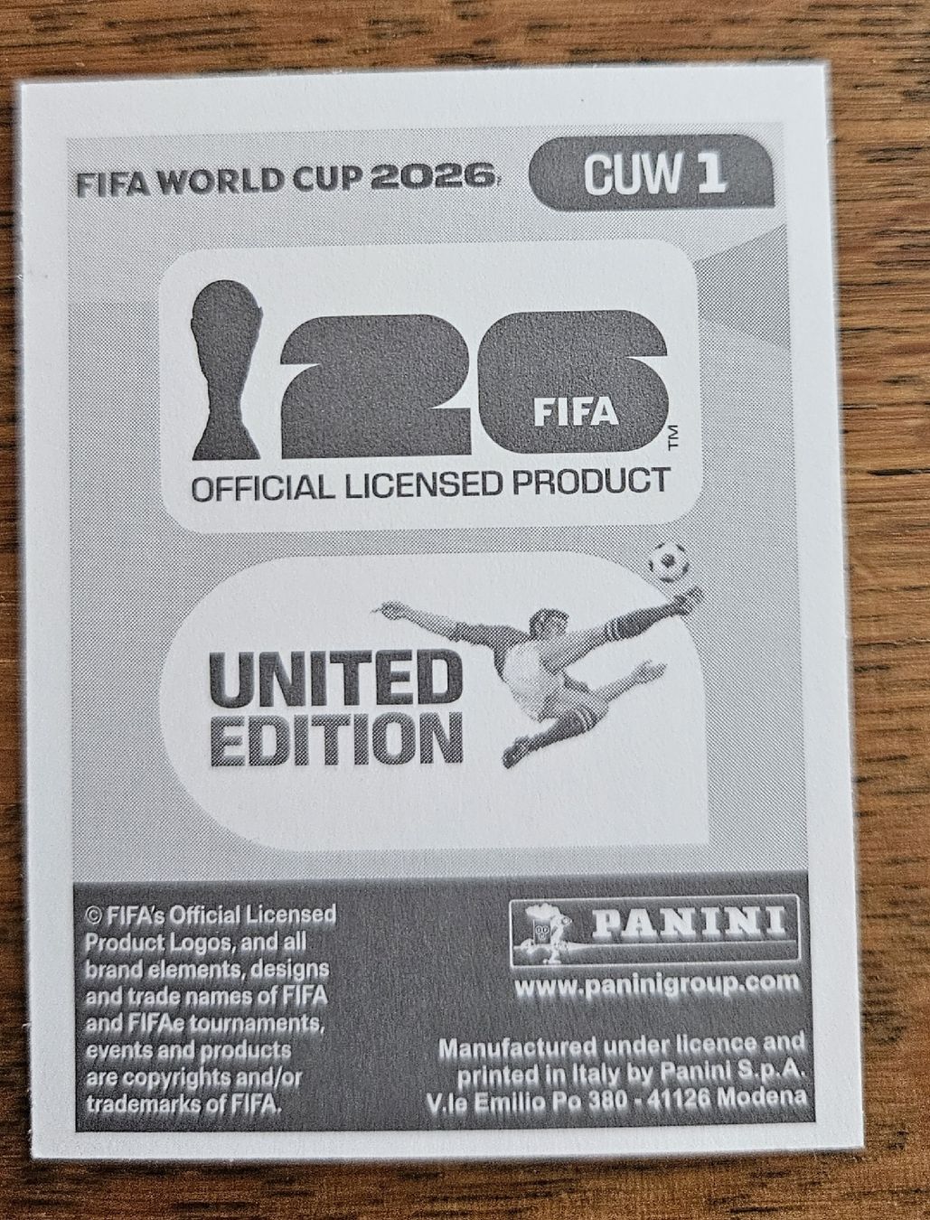 Panini Carte collezionabili: Panini Sticker WM 2026 - CUW 1 – Nuovo (secondo la descrizione) da Reinach BL venduto da BaselStar 1
