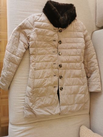 Armani  Daunenmantel  Grösse 38  beige   reversible