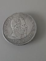 pièce de 5 lires Vittorio Emanuele argent 900 de 1872