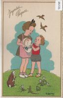 Joyeuses Paques Frohe Ostern - G. Lauvey - Osterei öffnen