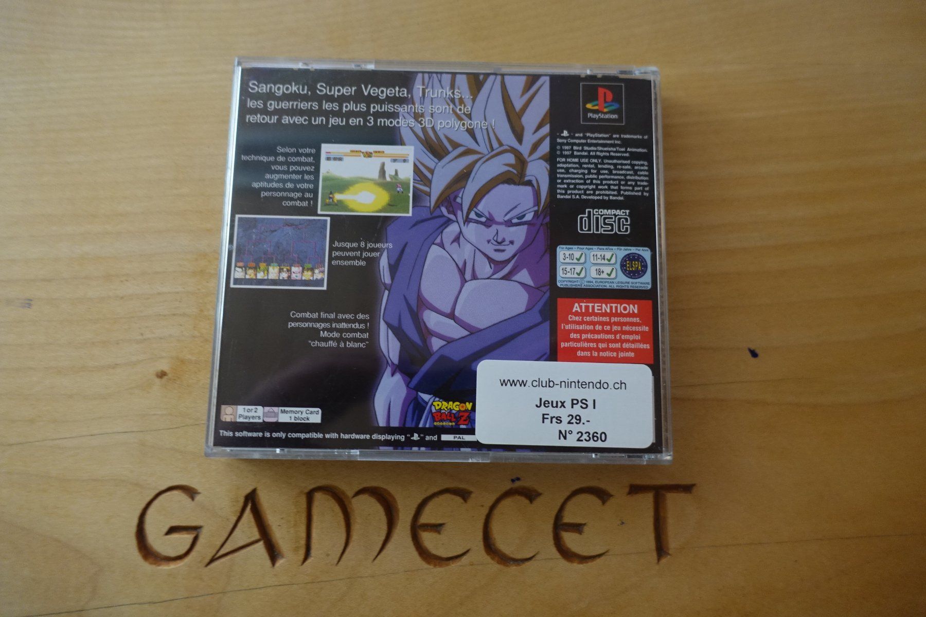 Sony Jeux: Dragon Ball Final Bout – D'occasion à Steinach par Gamecet 2