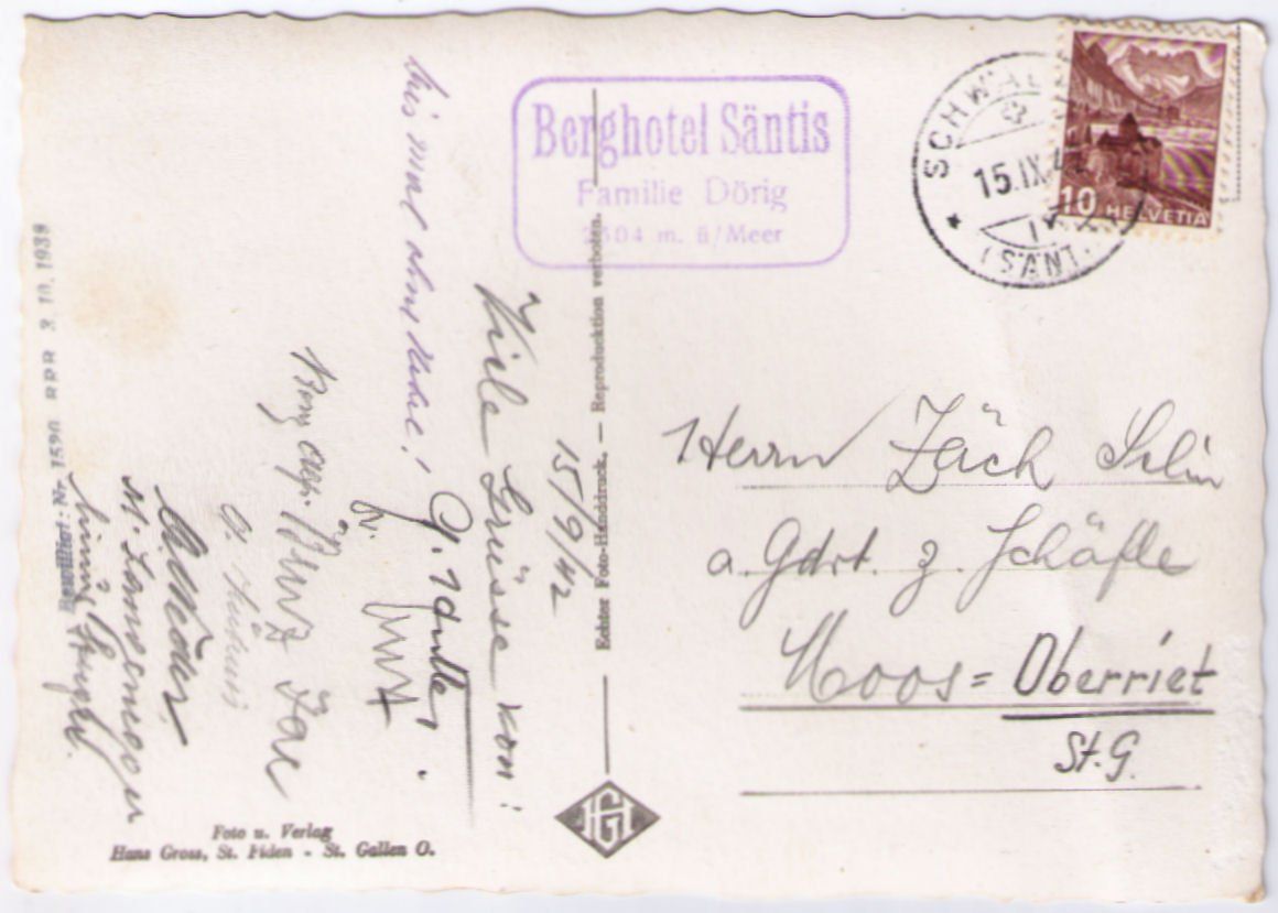Cartoline postali: Säntis - Luftseilbahn – Usato da Binningen venduto da Mountainrider 1