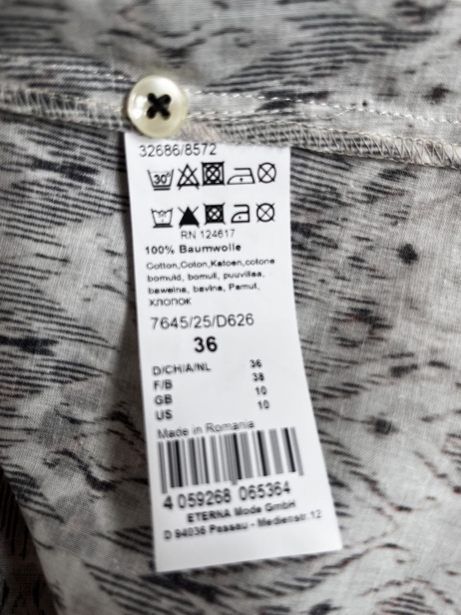 Eterna Camicette: Eterna Bluse Tigermuster Gr. 36 – Usato da Zürich venduto da Kleanthy 3