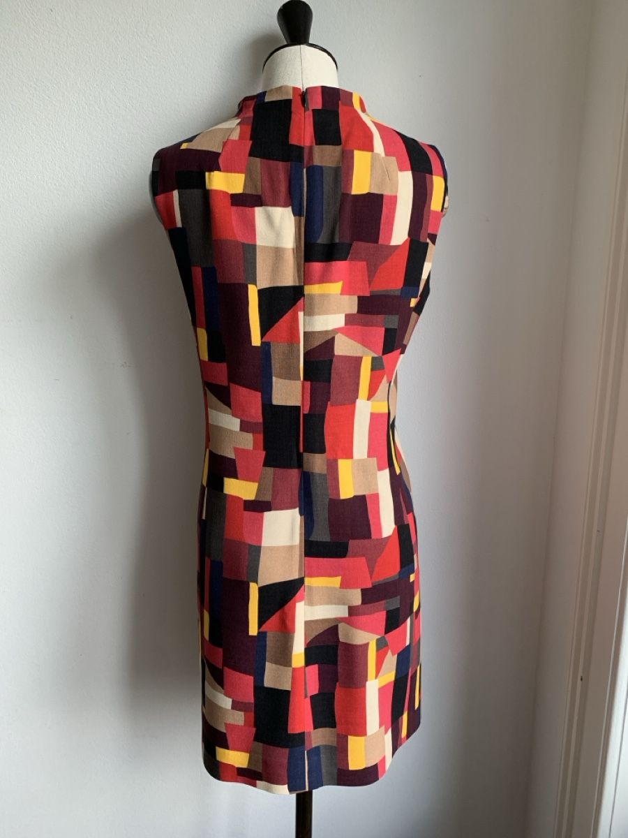 Akris Kleider: AKRIS: Exklusives, herrlich gemustertes Kleid, 38 – Gebraucht aus Luzern von designluzern 1