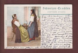BASEL - Schweizer Trachten - 1901