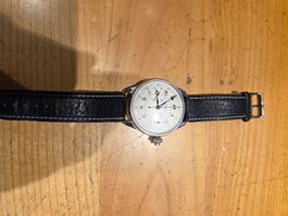 Minerva Mono Drücker Fliegerchronograph absolut selten