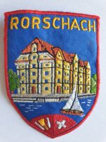 Vintage Badge Wappen RORSCHACH KORNHAUS ST. GALLER STICKEREI
