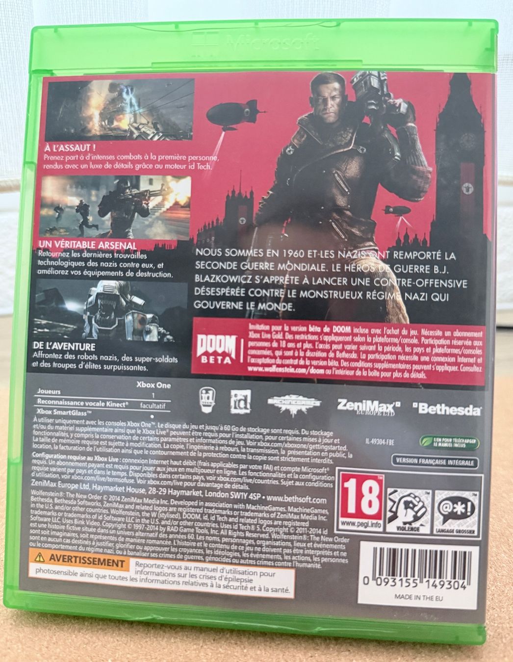 Microsoft Giochi: XBOX ONE / Series X Wolfenstein The New Order (PEGI) – Usato da Dintikon venduto da Onomichio-Kun 1