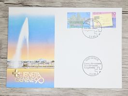CL03 Enveloppe + Timbre Suisse 1990