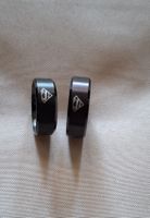 Superman Ringe schwarz, 19 mm. und 21 mm.
