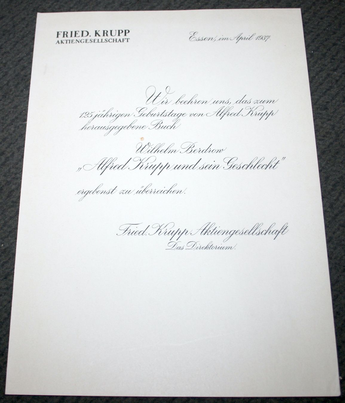 Libri: W. Berdrow: Alfred Krupp und sein Geschlecht, 1937 – Usato da Schaffhausen venduto da Kartenprofi 8
