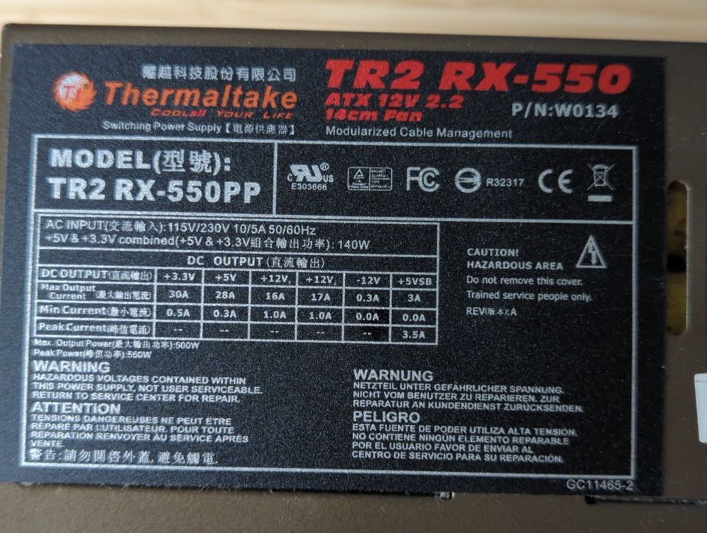 Thermaltake TR2 RX-550 (Gebraucht) in Zürich für CHF 6 – mit Lieferung ...