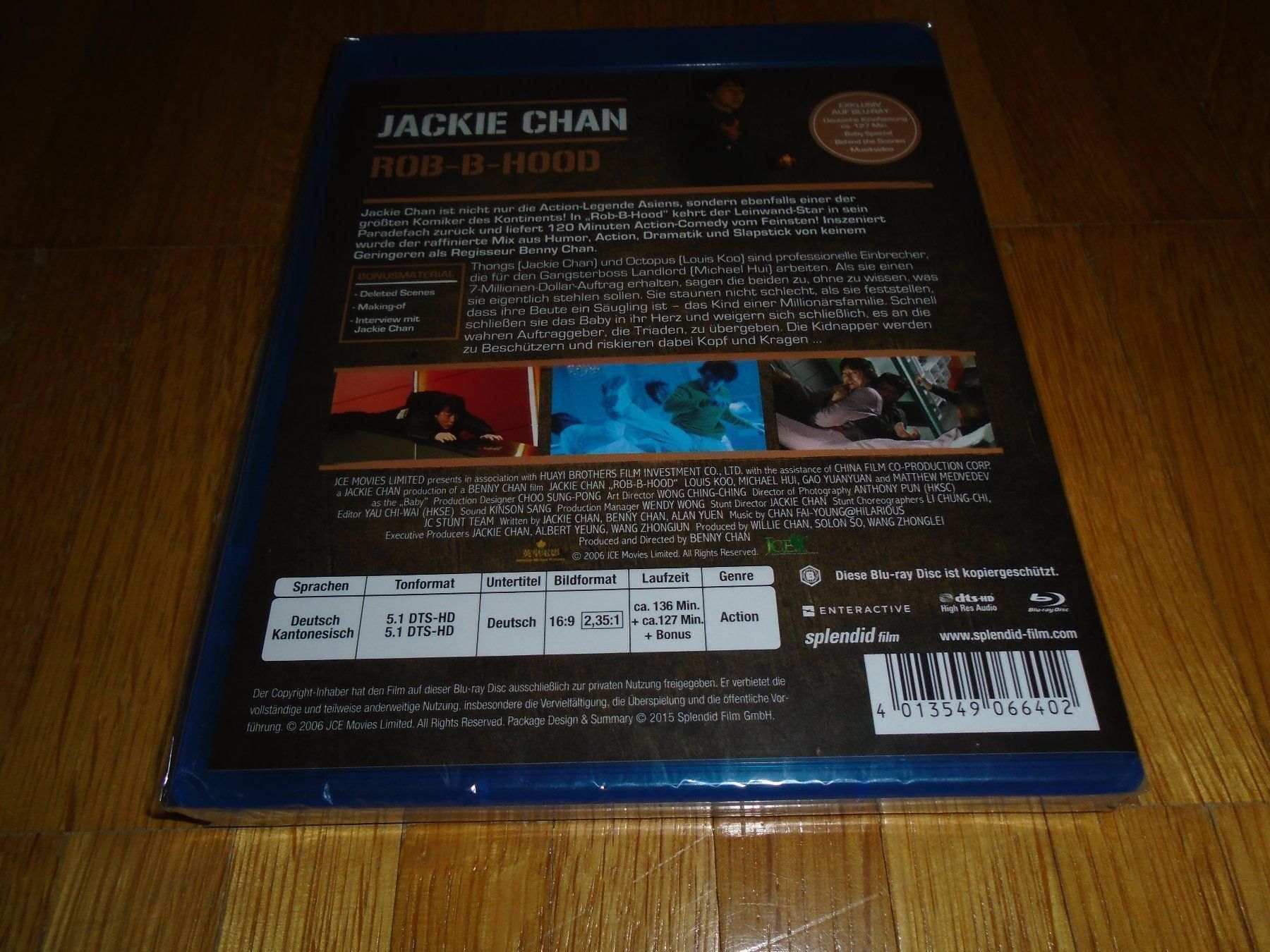 Tutti i DVDs: Jackie Chan - Rob-B-Hood - UNCUT – Nuovo e nell'imballaggio originale da Basel venduto da havsok 1