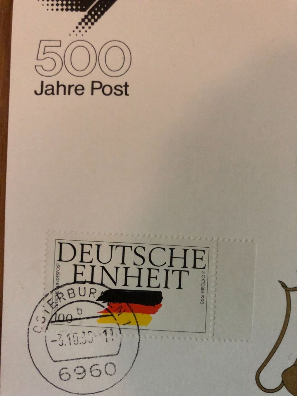Alle Briefmarken: 2 Erinnerungskarten "Tag der Deutschen Einheit" 90 – Neu (gemäss Beschreibung) aus Landquart von interesse63 3