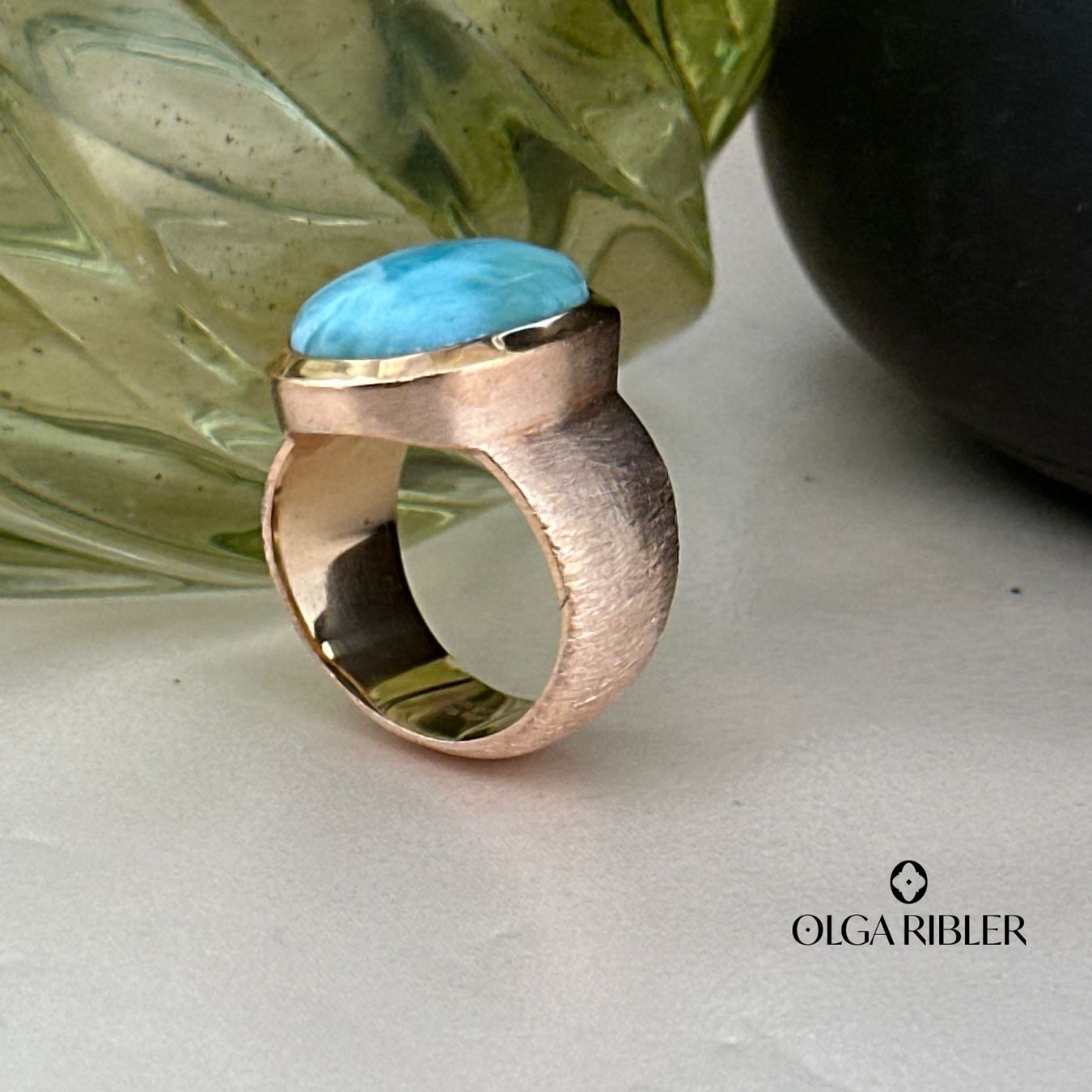 Olga Ribler Anelli: Silber Statement Ring mit Larimare Grösse 55 – Nuovo (secondo la descrizione) da Luzern venduto da byolgaribleroutlet 8
