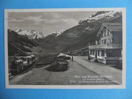 Kur + Posthotel Oberalpsee Dampflokomotive Furka-Oberalpbahn
