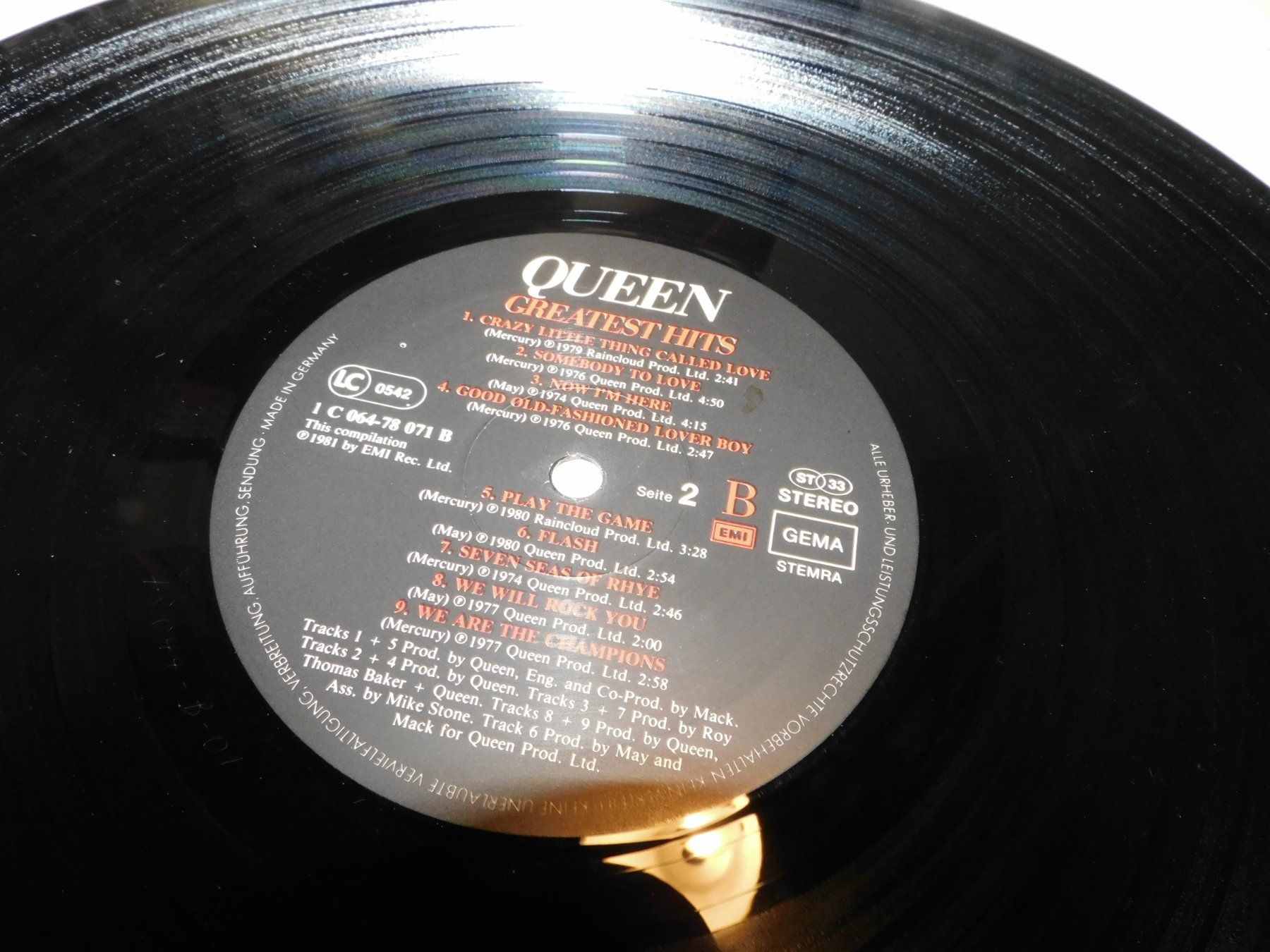 Dischi in vinile: LP Schallplatte 1981 Queen Greatest Hits Lp – Usato da Sursee venduto da 76 1