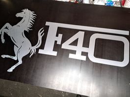 Ferrari F40 Logo Set, Wanddeko, Neu, Wandbild
