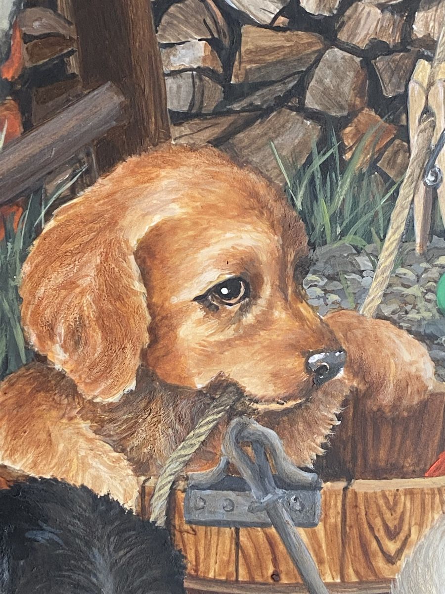 Dipinti: Les petits chiens. – Usato da Biel/Bienne venduto da sol_7wtq 4