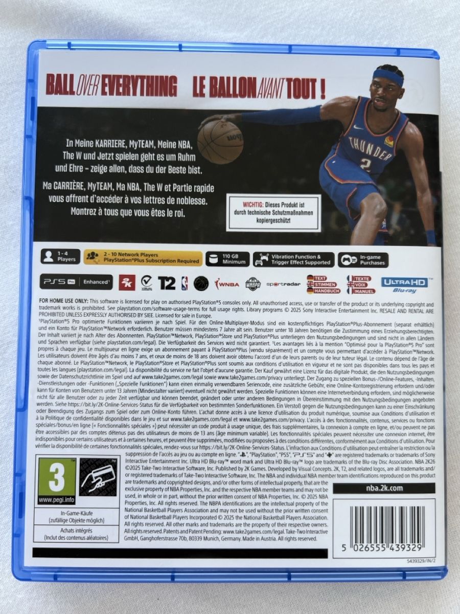 Sony Jeux: NBA 2K26 PS5 Spiel (Versand ab 28.06) – D'occasion à Zürich par ozz_7yl5 2