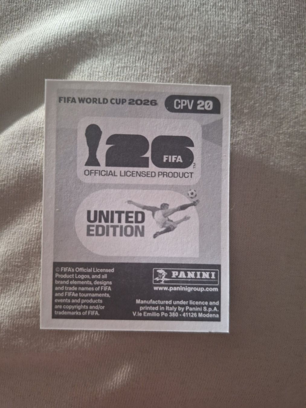 Panini Carte collezionabili: Panini 2026 Bebé CPV20 – Usato da Tennwil venduto da mal_2fhf 1