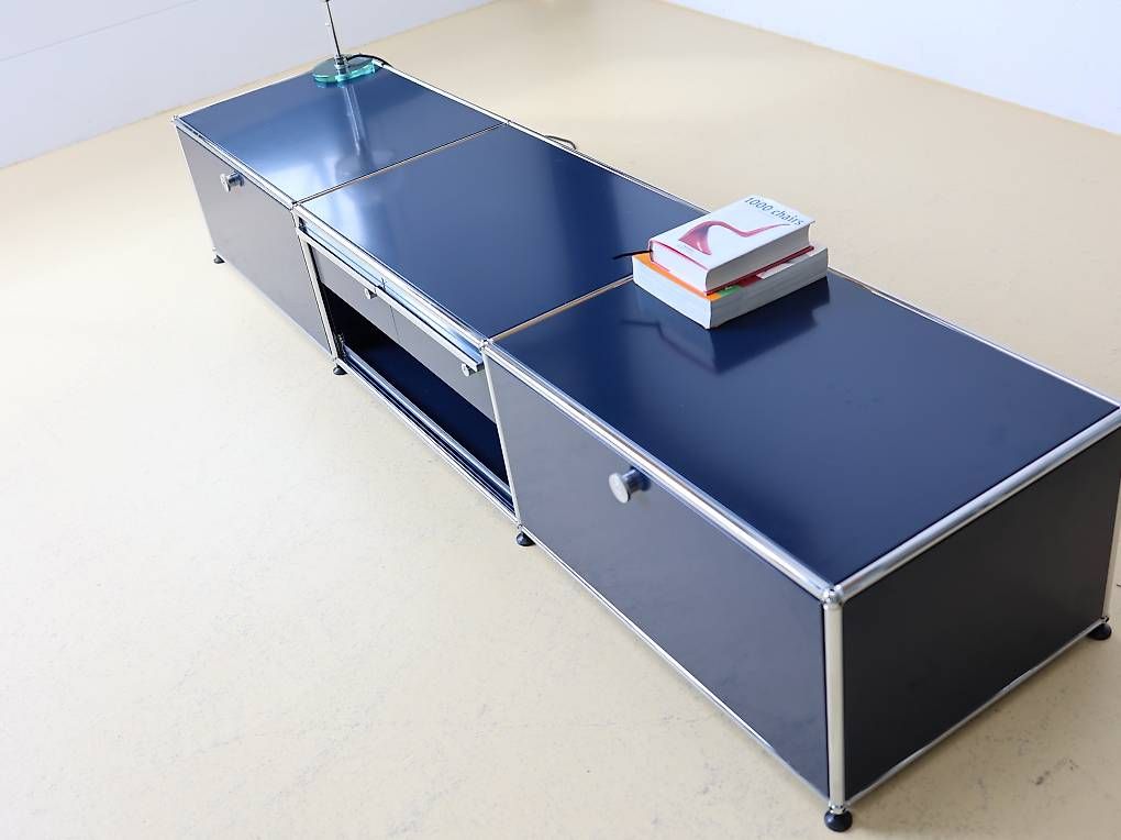 USM Cassettiere: USM Haller Lowboard Stahlblau T50 – Usato da Meinisberg venduto da atelier_TILIJA 2