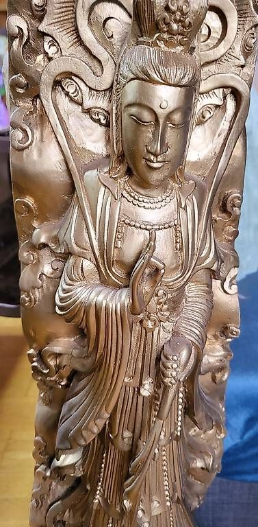 Sculture & Statue: Wunder schöner geschnitzter Budda vergoldet – Usato da Reigoldswil venduto da Gigelino 3