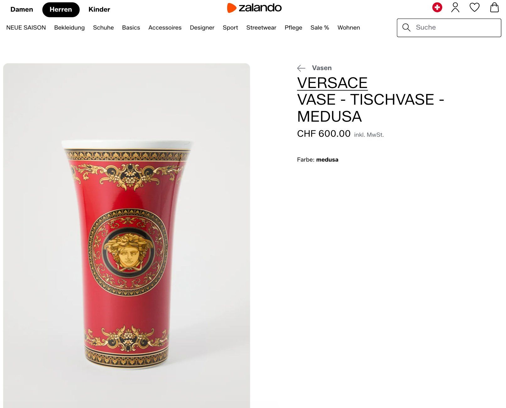 Versace Vasen & Gefässe: Versace | Vase | Neu | 40% Rabatt – Neu und originalverpackt aus Kilchberg ZH von Great 2